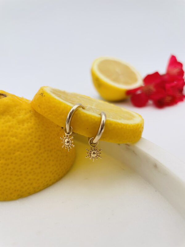 BOUCLES D’OREILLES CREOLES BEBE SOLEIL